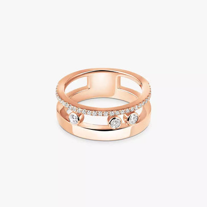 [Panda Jewelry]Move Romane Diamond Ring