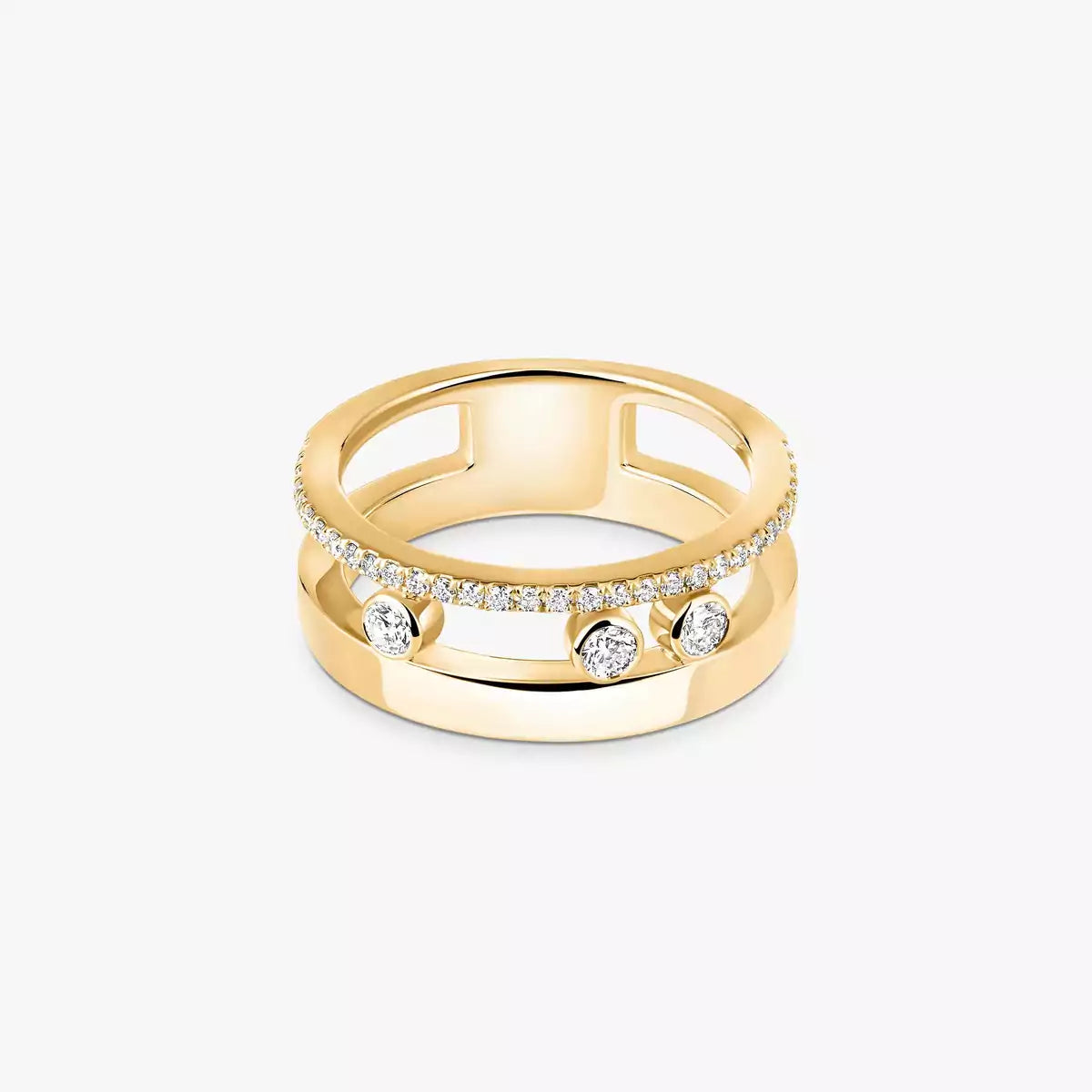 [Panda Jewelry]Move Romane Diamond Ring
