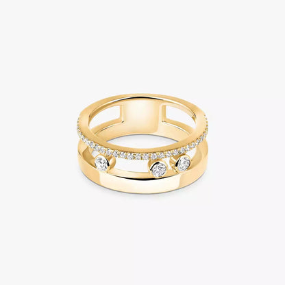 [Panda Jewelry]Move Romane Diamond Ring