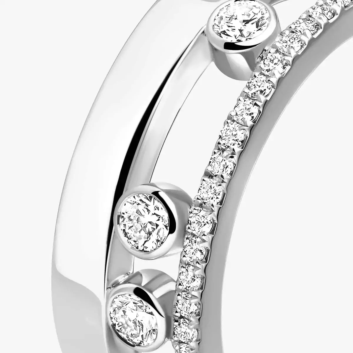 [Panda Jewelry]Move Romane Diamond Ring