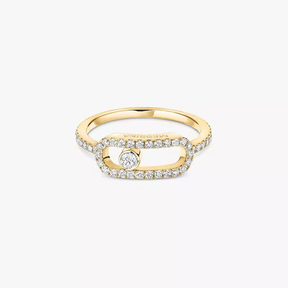 [Panda Jewelry]Move Uno Diamond Ring in Gold