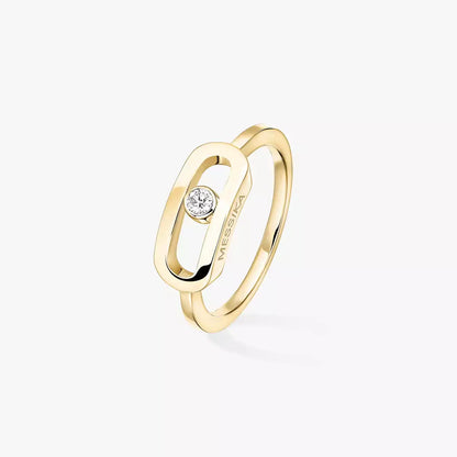 [Panda Jewelry]Move Uno Diamond Ring in Gold