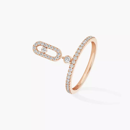 [Panda Jewelry]Move Uno Diamond Ring