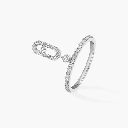 [Panda Jewelry]Move Uno Diamond Ring