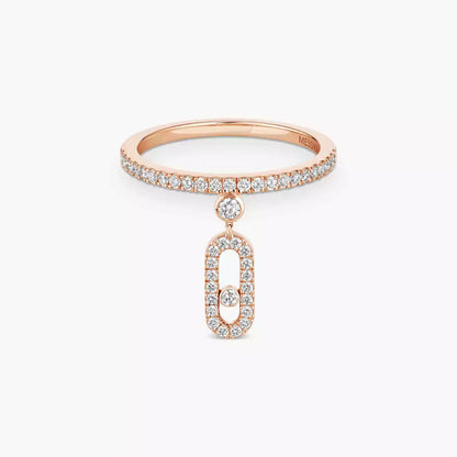 [Panda Jewelry]Move Uno Diamond Ring