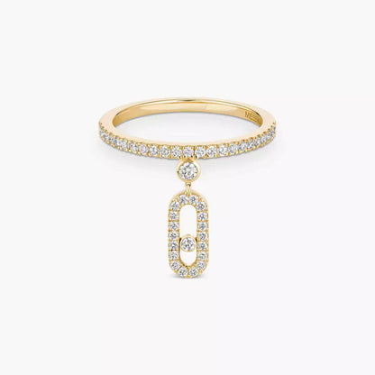 [Panda Jewelry]Move Uno Diamond Ring