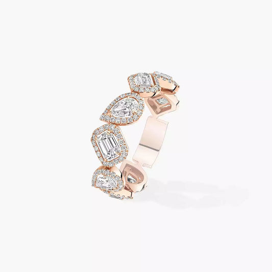 [Panda Jewelry]Diamond Wedding Ring My Twin