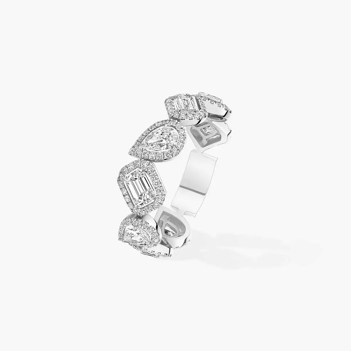 [Panda Jewelry]Diamond Wedding Ring My Twin