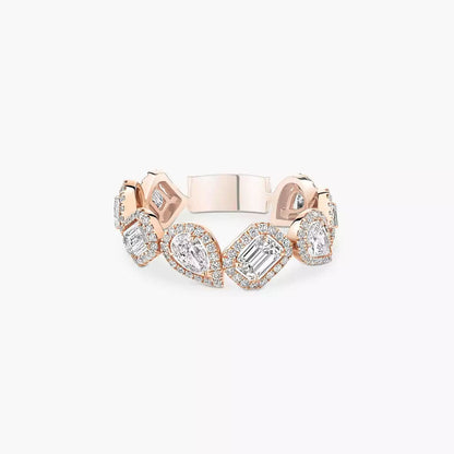 [Panda Jewelry]Diamond Wedding Ring My Twin