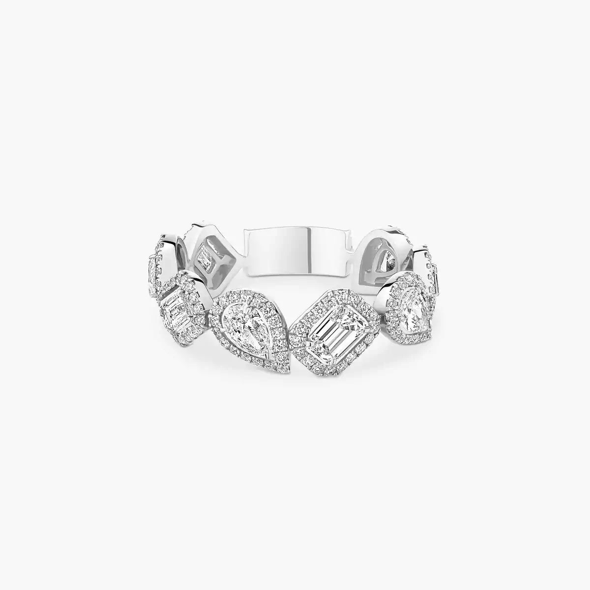 [Panda Jewelry]Diamond Wedding Ring My Twin