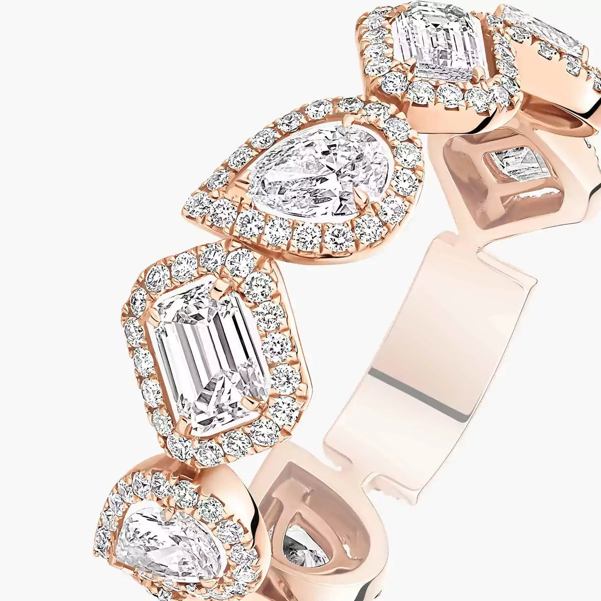 [Panda Jewelry]Diamond Wedding Ring My Twin