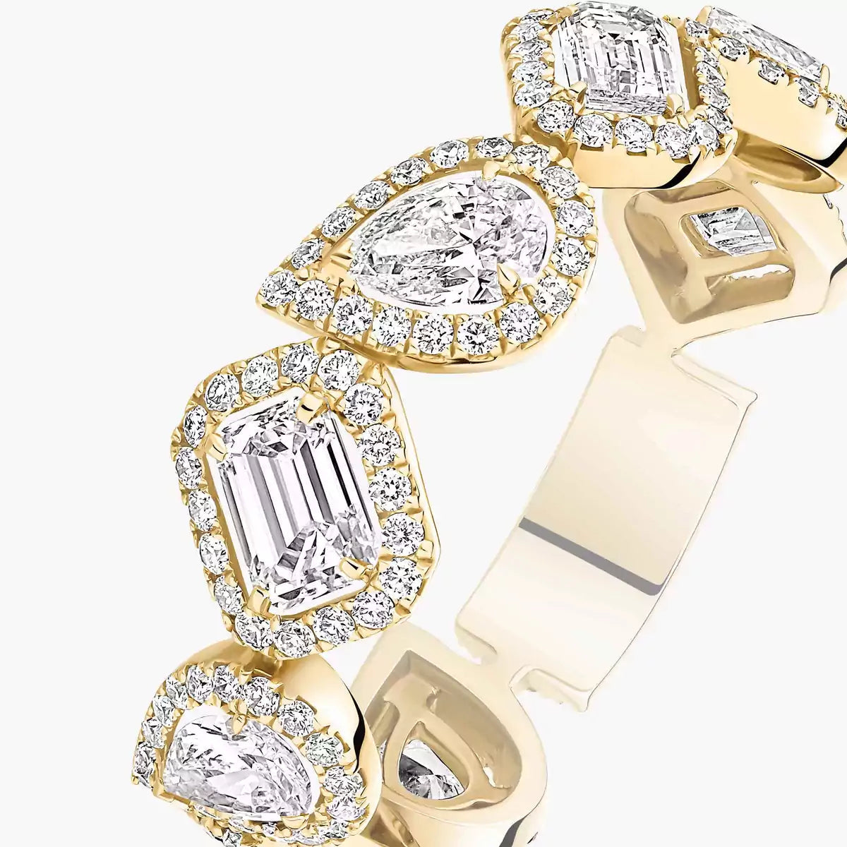 [Panda Jewelry]Diamond Wedding Ring My Twin