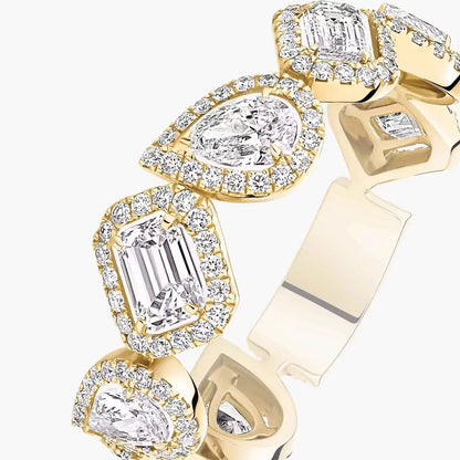 [Panda Jewelry]Diamond Wedding Ring My Twin