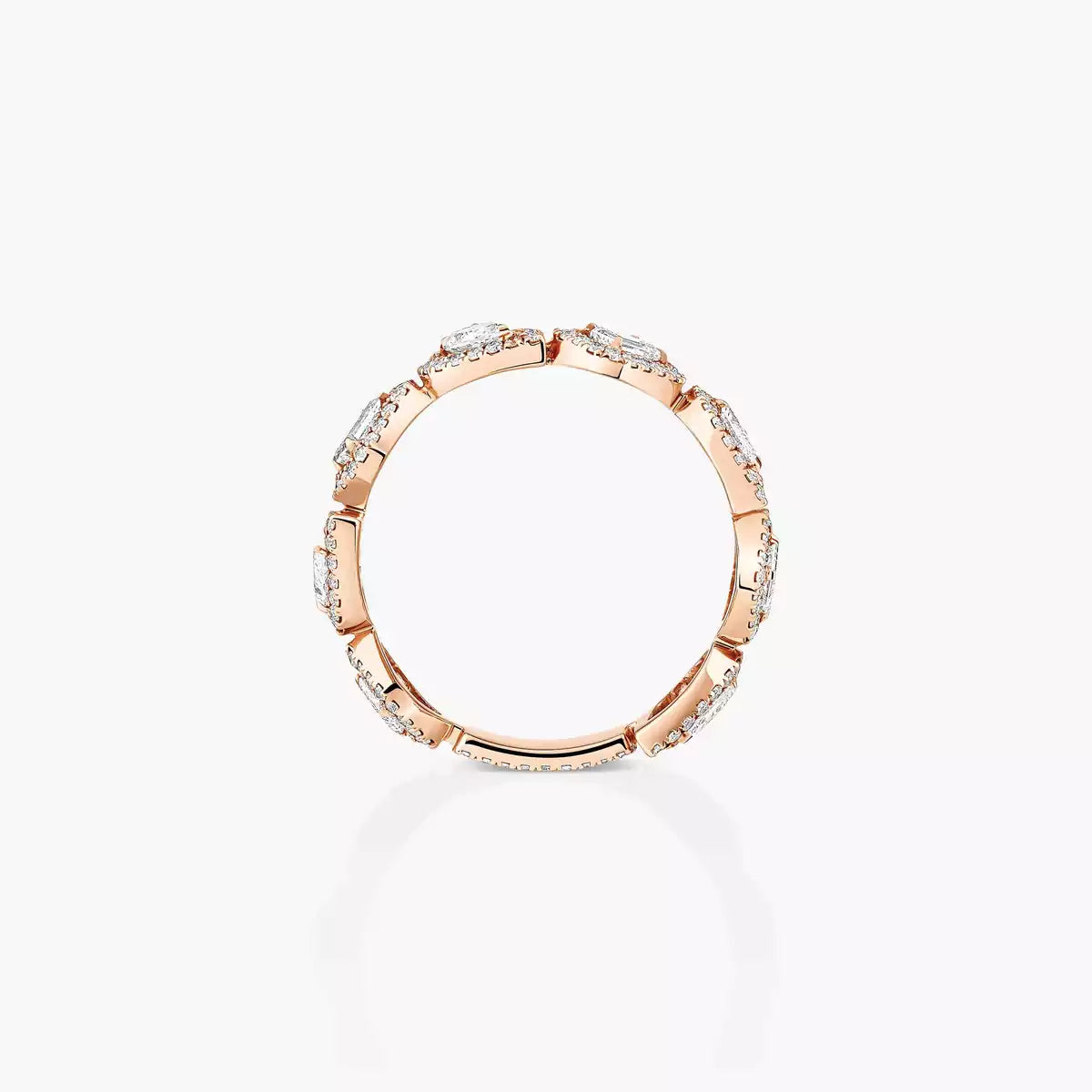 [Panda Jewelry]Diamond Wedding Ring My Twin