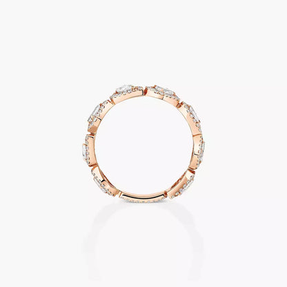 [Panda Jewelry]Diamond Wedding Ring My Twin