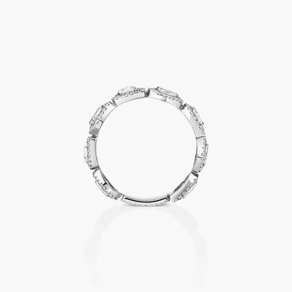 [Panda Jewelry]Diamond Wedding Ring My Twin