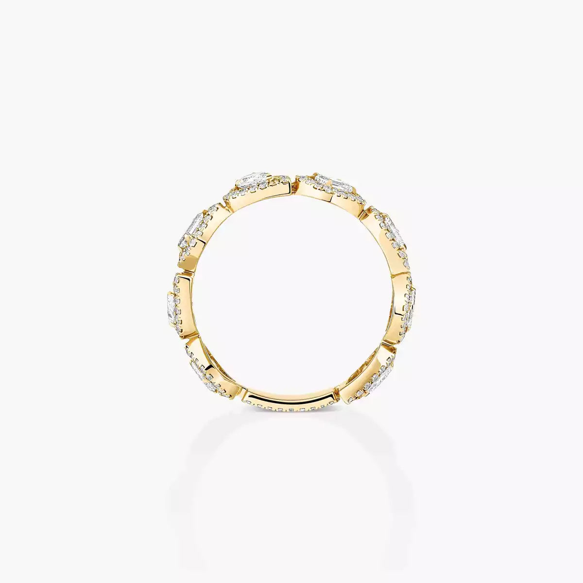 [Panda Jewelry]Diamond Wedding Ring My Twin