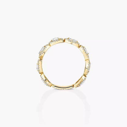 [Panda Jewelry]Diamond Wedding Ring My Twin