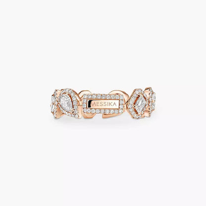 [Panda Jewelry]Diamond Wedding Ring My Twin
