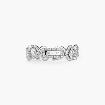 [Panda Jewelry]Diamond Wedding Ring My Twin
