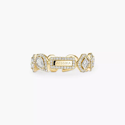 [Panda Jewelry]Diamond Wedding Ring My Twin