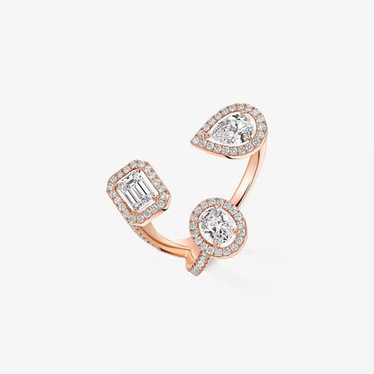 [[Panda Jewelry] Diamond Ring 0,25ct My Twin Trilogy