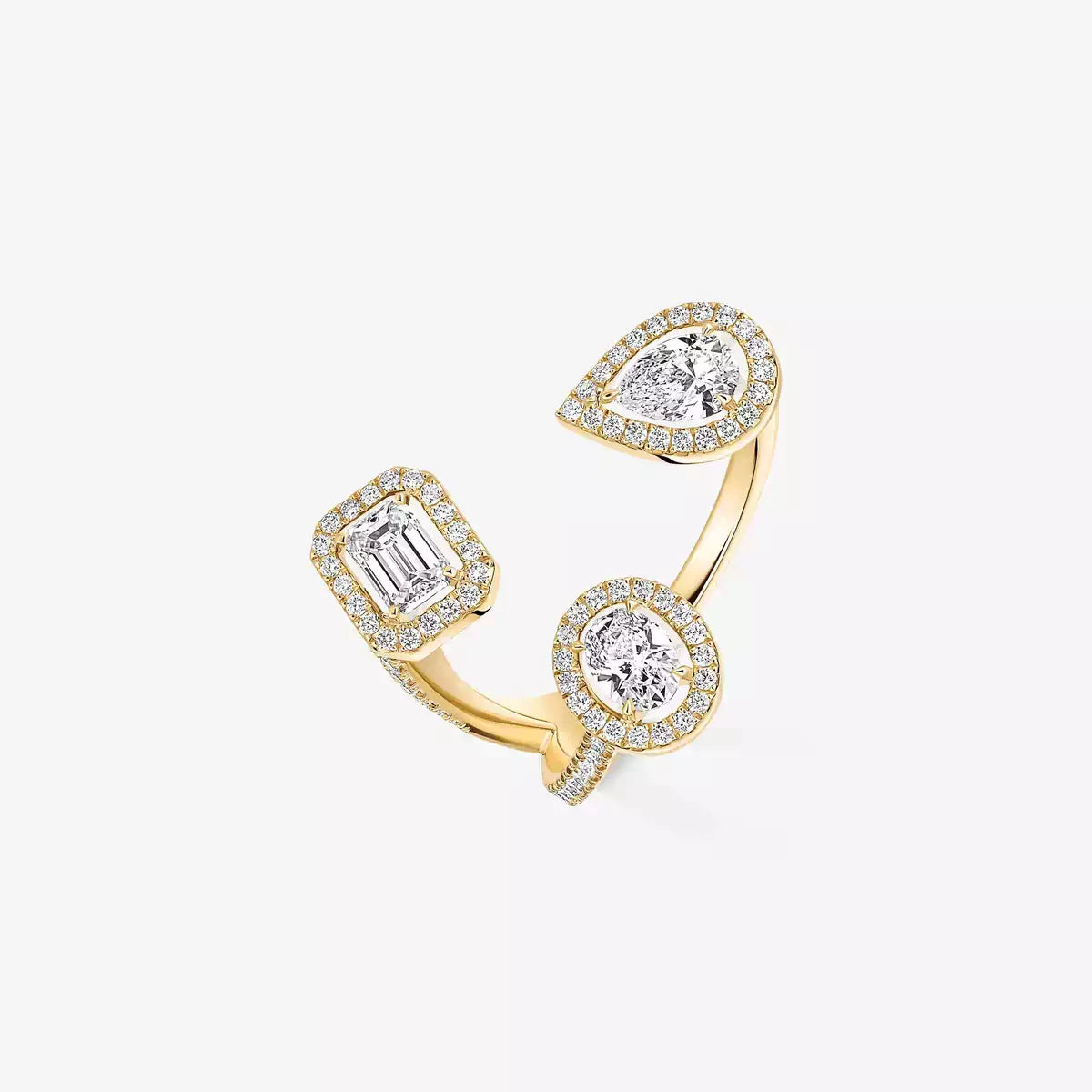 [[Panda Jewelry] Diamond Ring 0,25ct My Twin Trilogy