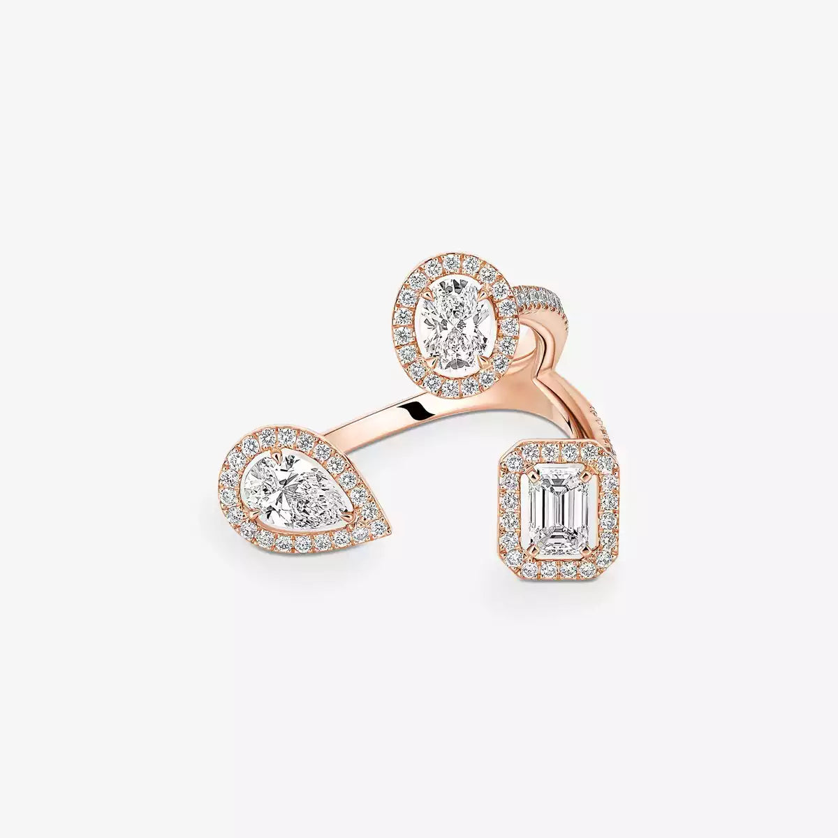 [[Panda Jewelry] Diamond Ring 0,25ct My Twin Trilogy