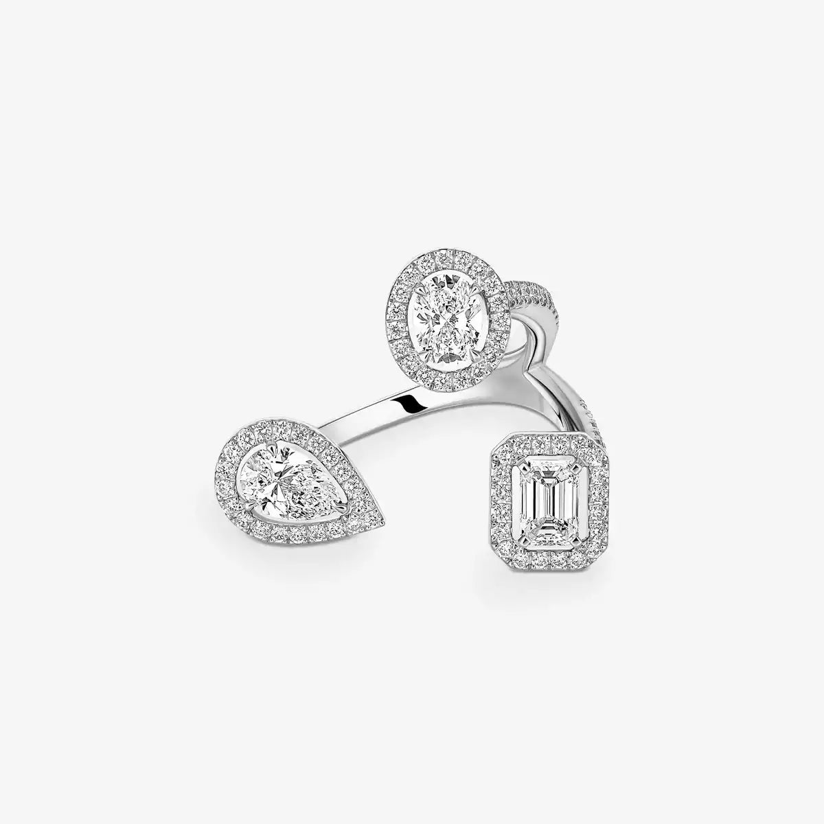 [[Panda Jewelry] Diamond Ring 0,25ct My Twin Trilogy
