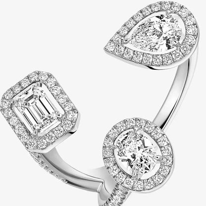 [[Panda Jewelry] Diamond Ring 0,25ct My Twin Trilogy