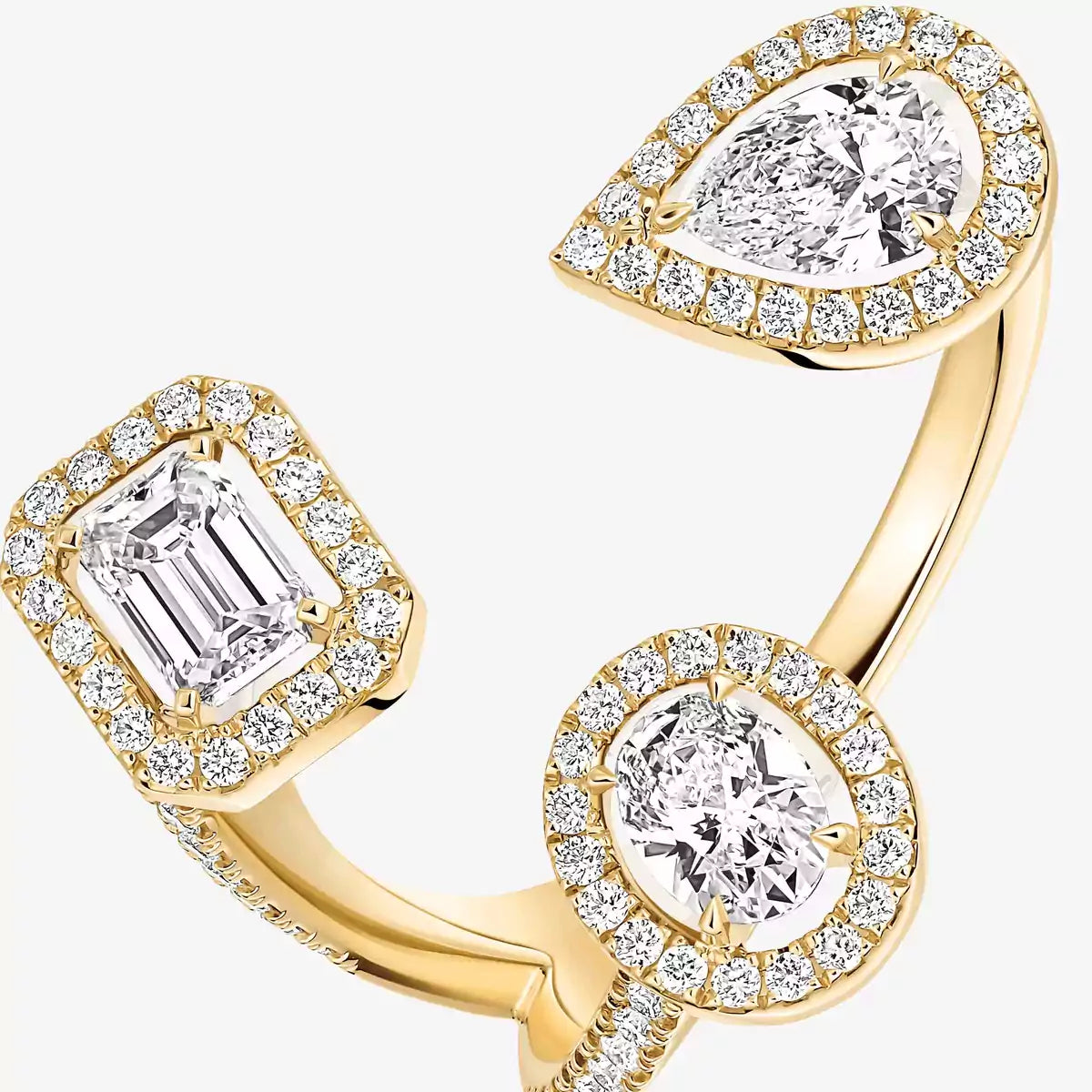 [[Panda Jewelry] Diamond Ring 0,25ct My Twin Trilogy