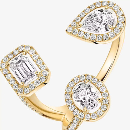 [[Panda Jewelry] Diamond Ring 0,25ct My Twin Trilogy