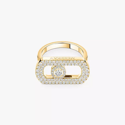 [Panda Jewelry]So Move Pave_-Set Diamond Ring
