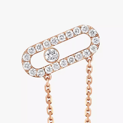 [Panda Jewelry]Move Uno Diamond Earrings