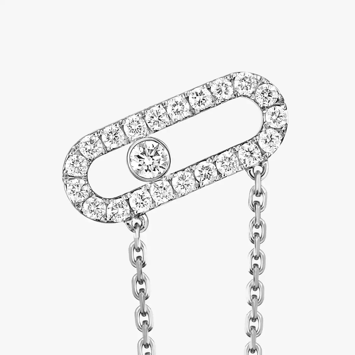 [Panda Jewelry]Move Uno Diamond Earrings