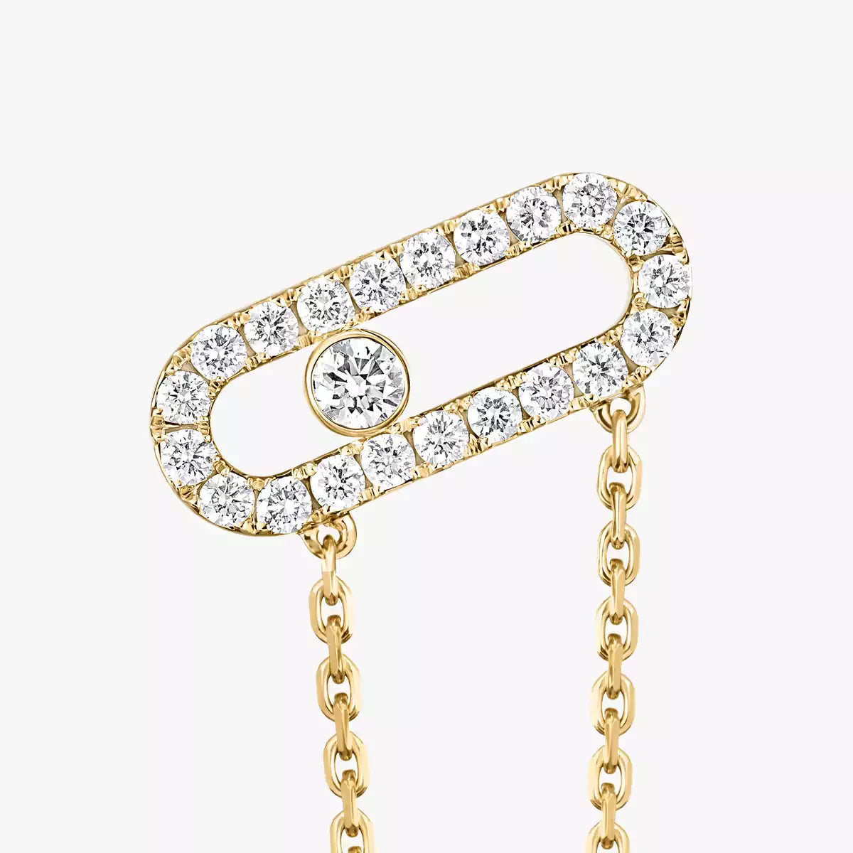 [Panda Jewelry]Move Uno Diamond Earrings