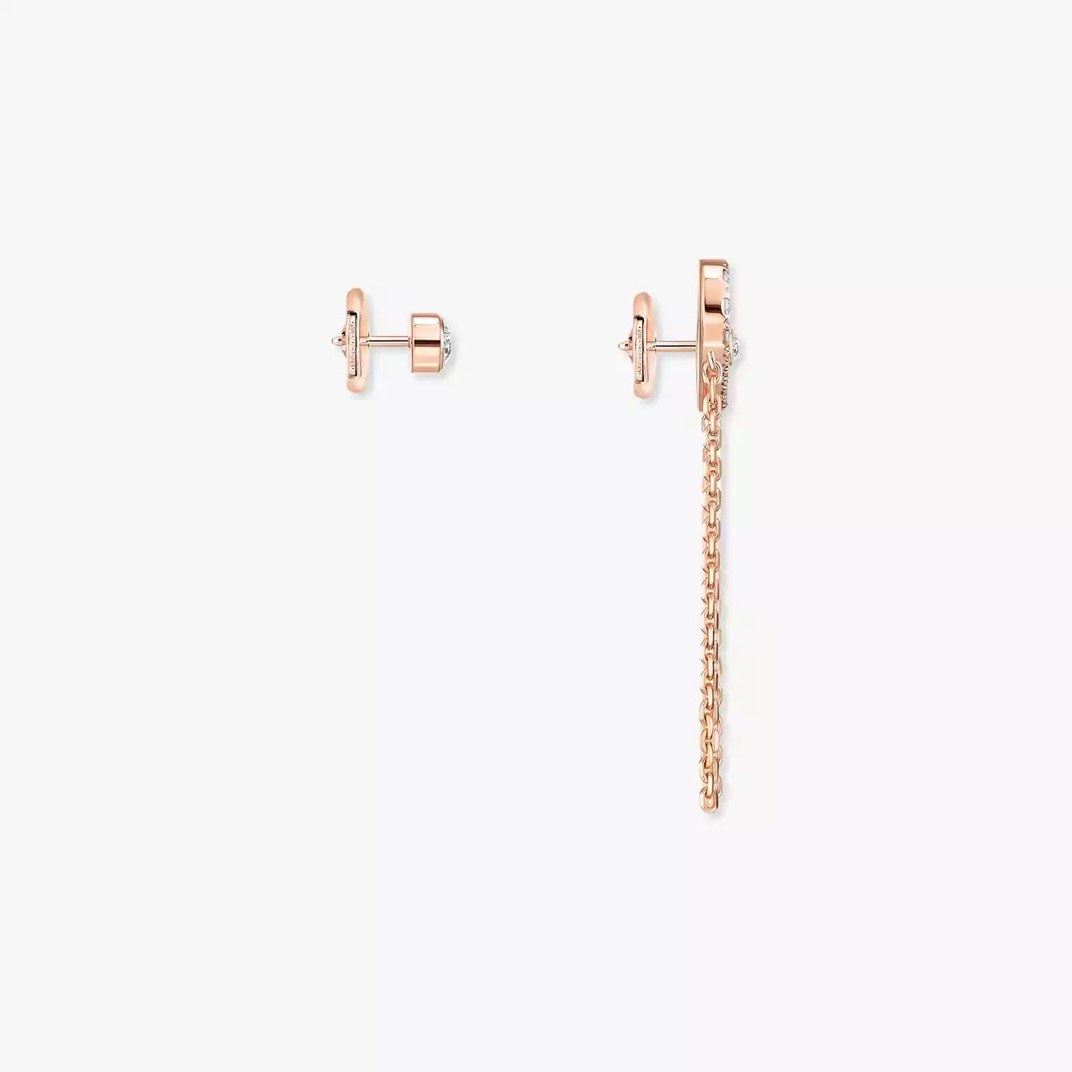 [Panda Jewelry]Move Uno Diamond Earrings