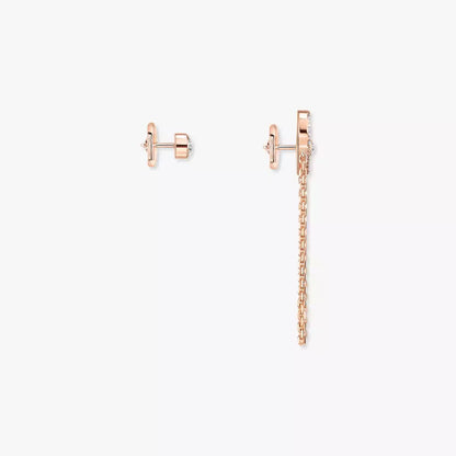 [Panda Jewelry]Move Uno Diamond Earrings
