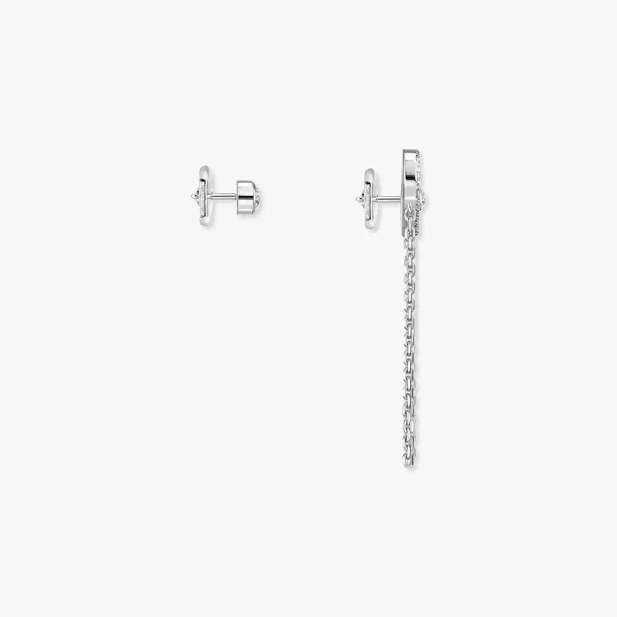 [Panda Jewelry]Move Uno Diamond Earrings