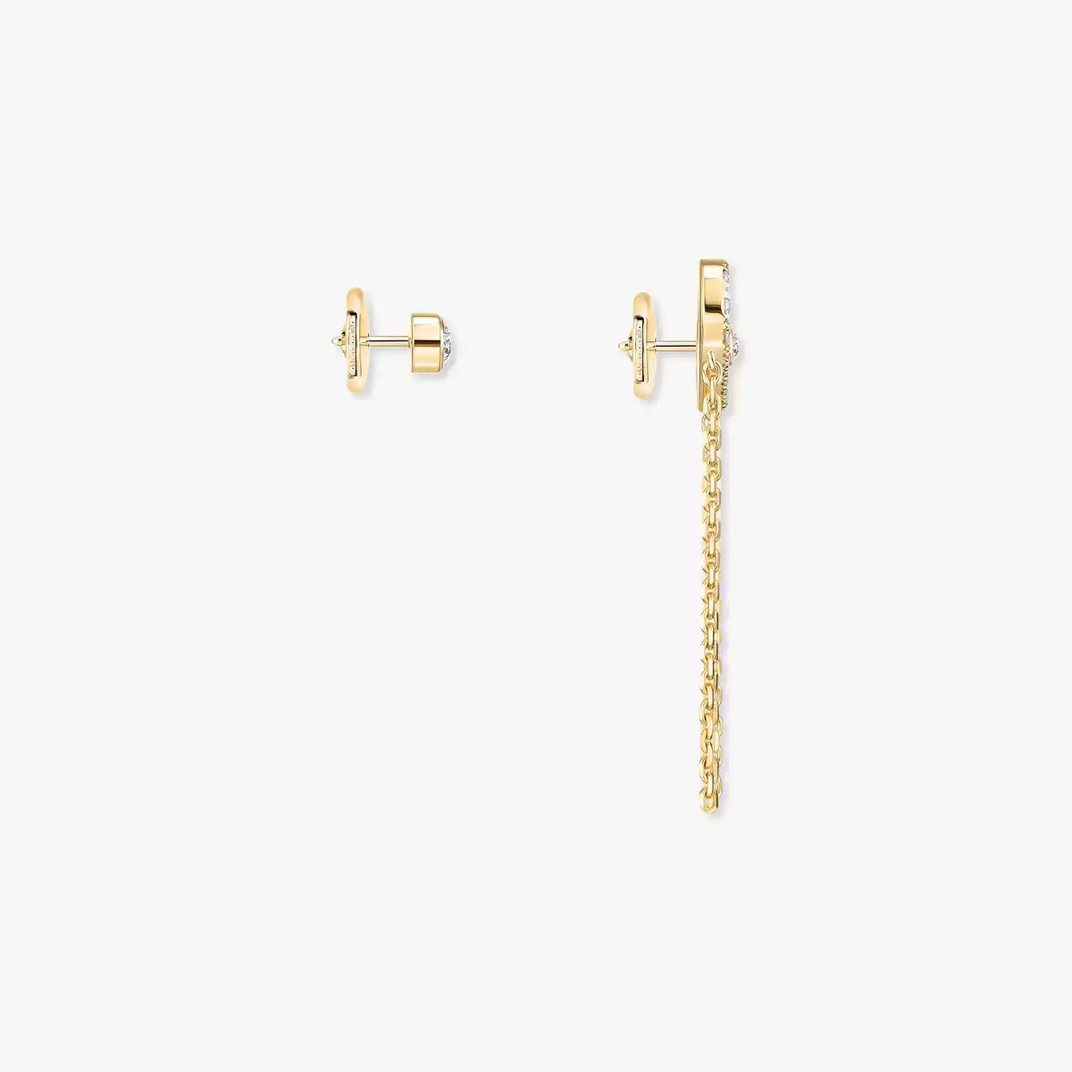 [Panda Jewelry]Move Uno Diamond Earrings