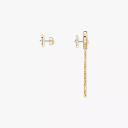 [Panda Jewelry]Move Uno Diamond Earrings
