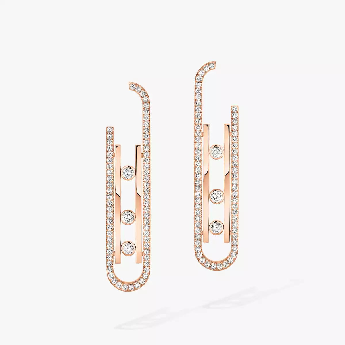 [Panda Jewelry]Diamond Pendant Earrings Move 10Th