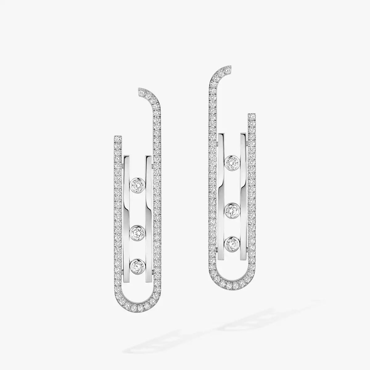 [Panda Jewelry]Diamond Pendant Earrings Move 10Th