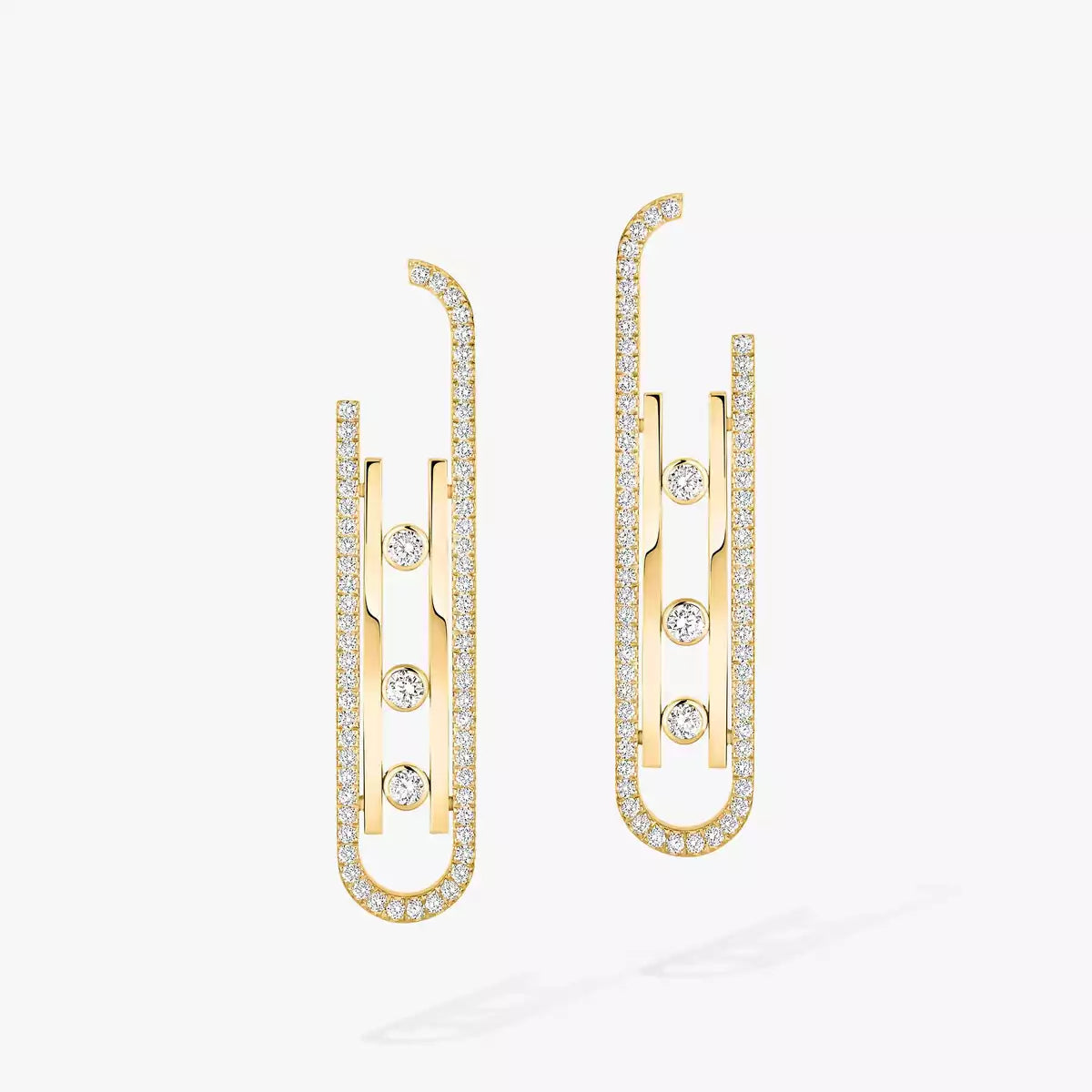 [Panda Jewelry]Diamond Pendant Earrings Move 10Th