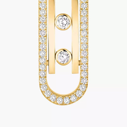 [Panda Jewelry]Diamond Pendant Earrings Move 10Th