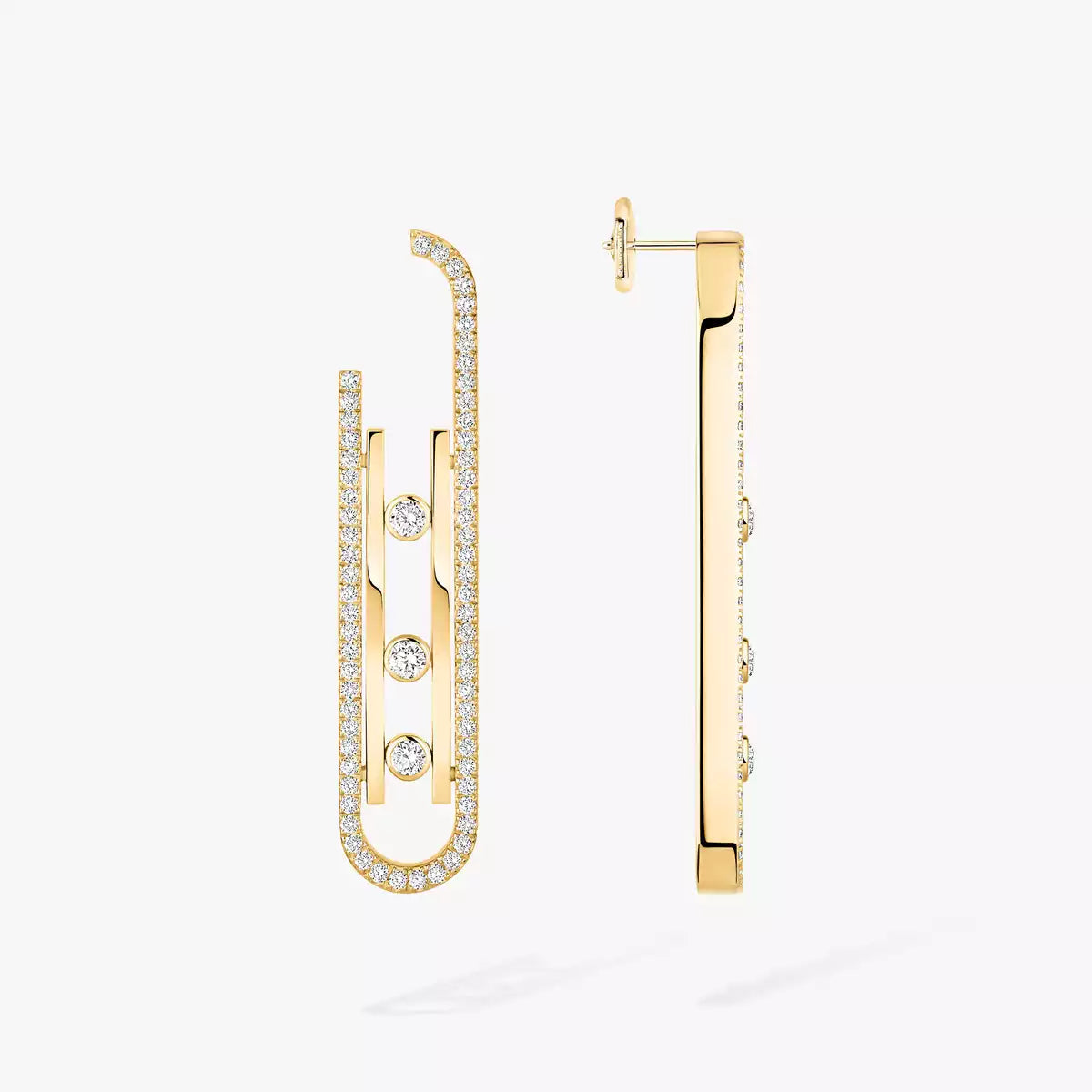[Panda Jewelry]Diamond Pendant Earrings Move 10Th