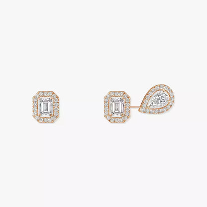 [Panda Jewelry]Diamond Earrings 0,10ct My Twin 1+2