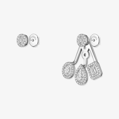 [Panda Jewelry] My Twin Trio  Diamond Earrings