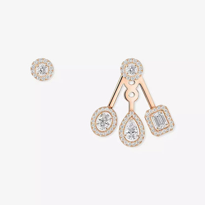 [Panda Jewelry] My Twin Trio  Diamond Earrings