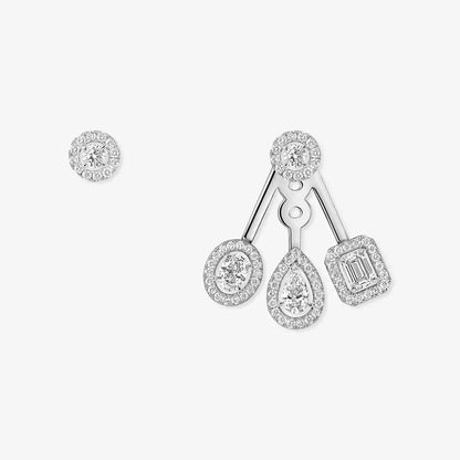 [Panda Jewelry] My Twin Trio  Diamond Earrings